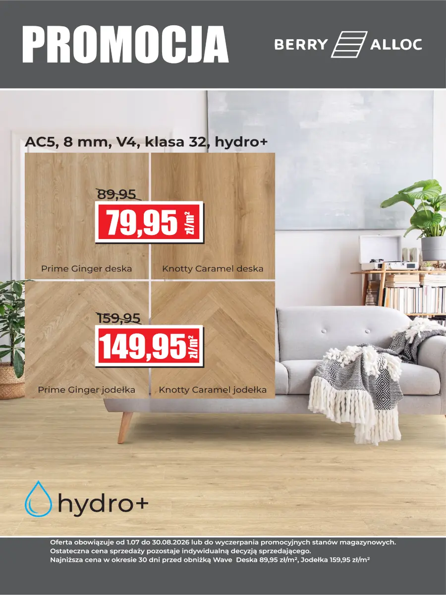 Promocja panele podłogowe Berry Alloc Lipiec 2026