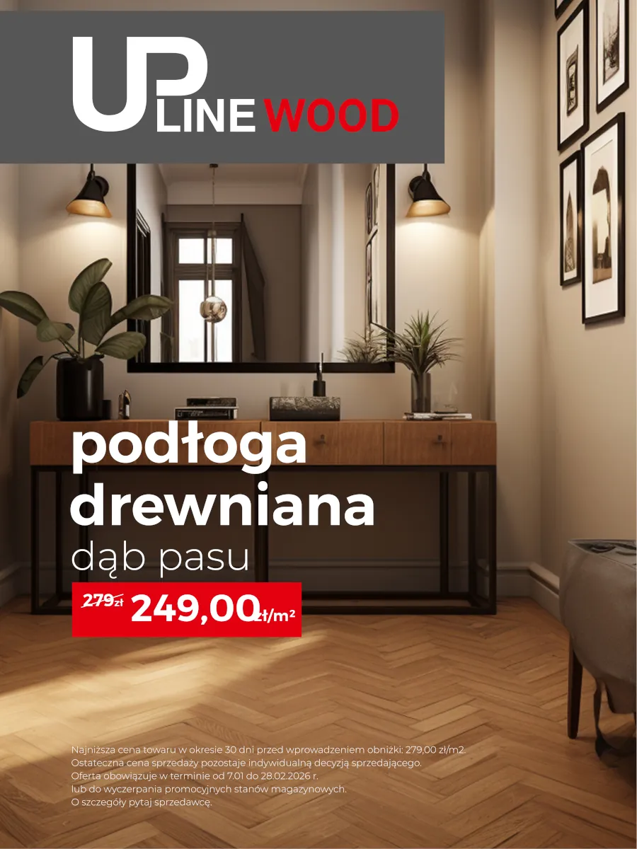 Promocja drewnianej jodelki - panele podlogowe