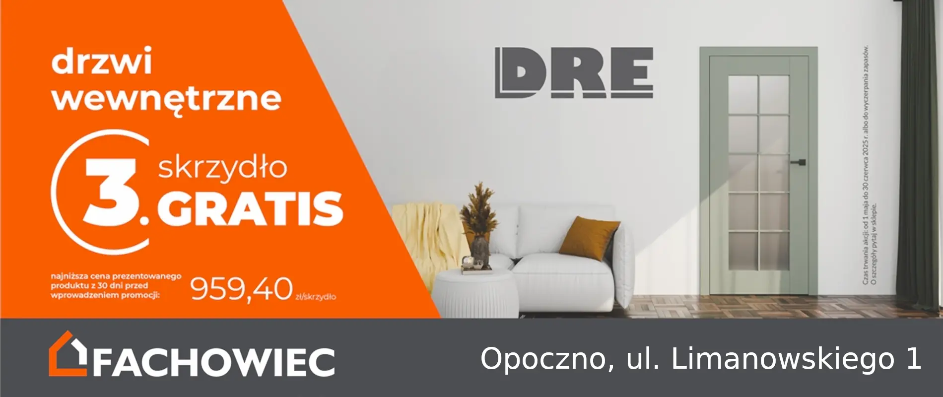 Promocja drzwi DRE maj