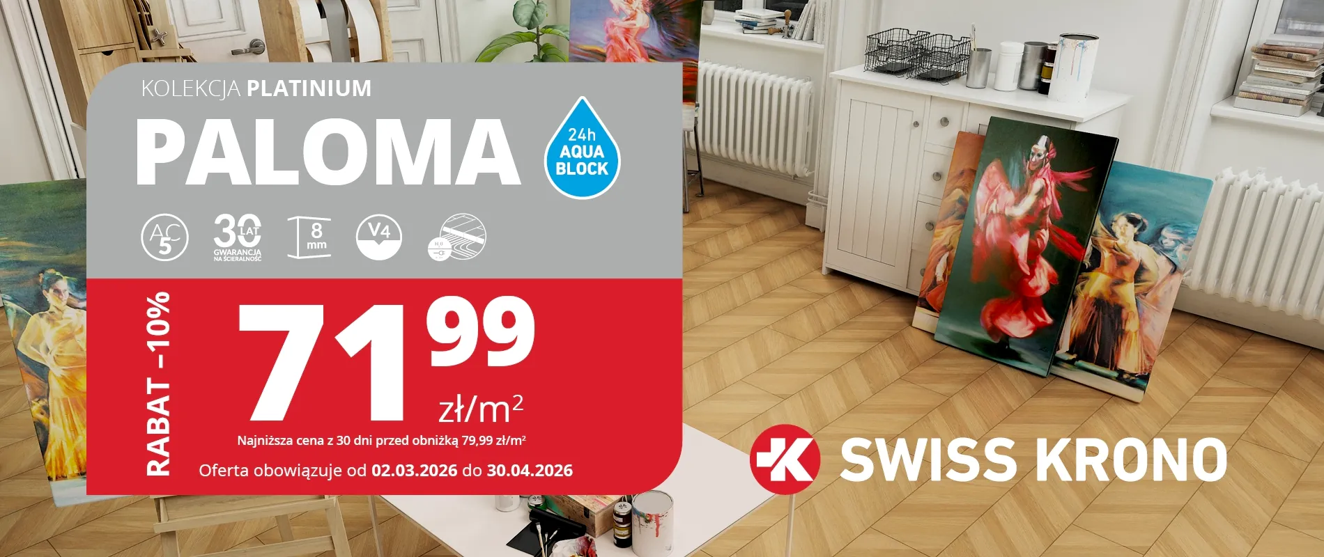 Promocja panele podłogowe Opoczno 3 4 2026