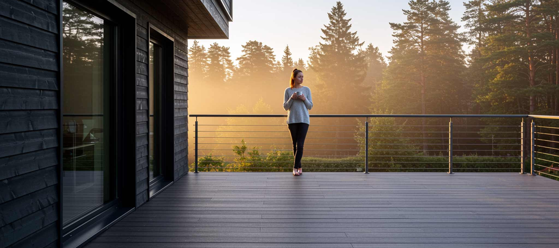 Tarasy kompozytowe z montażem